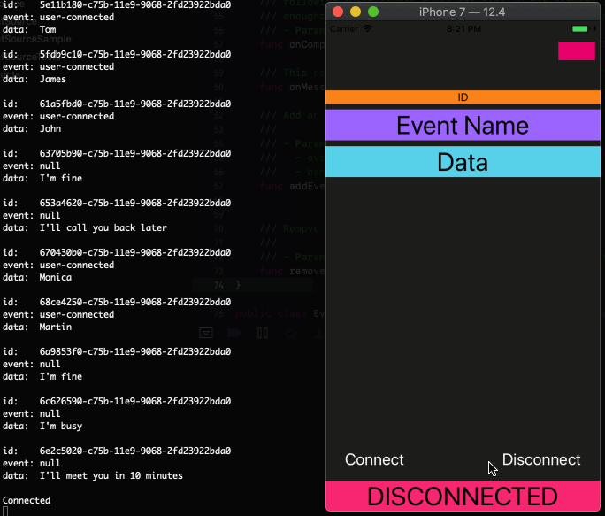 EventSource实时连接演示
