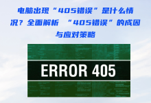 电脑出现“405错误”是什么情况？全面解析 “405错误”的成因与应对策略-171主机测评