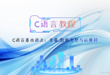 C语言基本语法：变量、数据类型与运算符-171主机测评