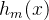 $h_m(x)$