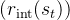 ( r_{\\text{int}}(s_t) )