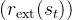 ( r_{\\text{ext}}(s_t) )