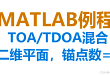 【MATLAB例程】TDOA+TOA融合算法。解算4个锚点、平面目标的位置,附代码、与经典算法的性能对比-171主机测评