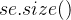 se.size()