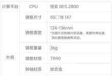 最近几家采用国产恒玄BES2800BP芯片的AI眼镜上线,比如理想,双核M55+双核NPU+HiFi DSP,高达8.3MB SRAM-171主机测评
