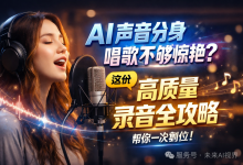 AI声音分身唱歌不够惊艳?这份「高质量录音全攻略」帮你一次到位!-171主机测评