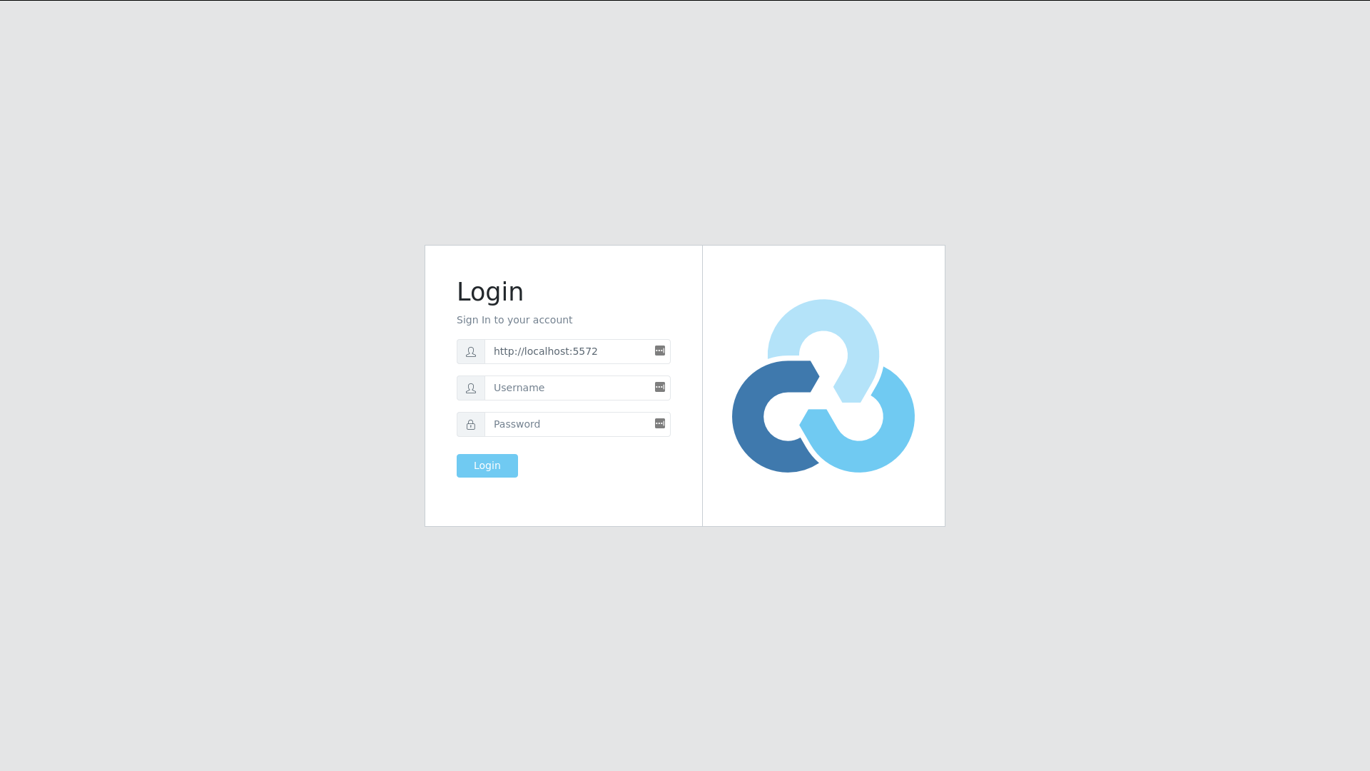 Rclone Web UI 登录界面展示安全认证入口