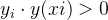y_{i}\\cdot y(xi)> 0