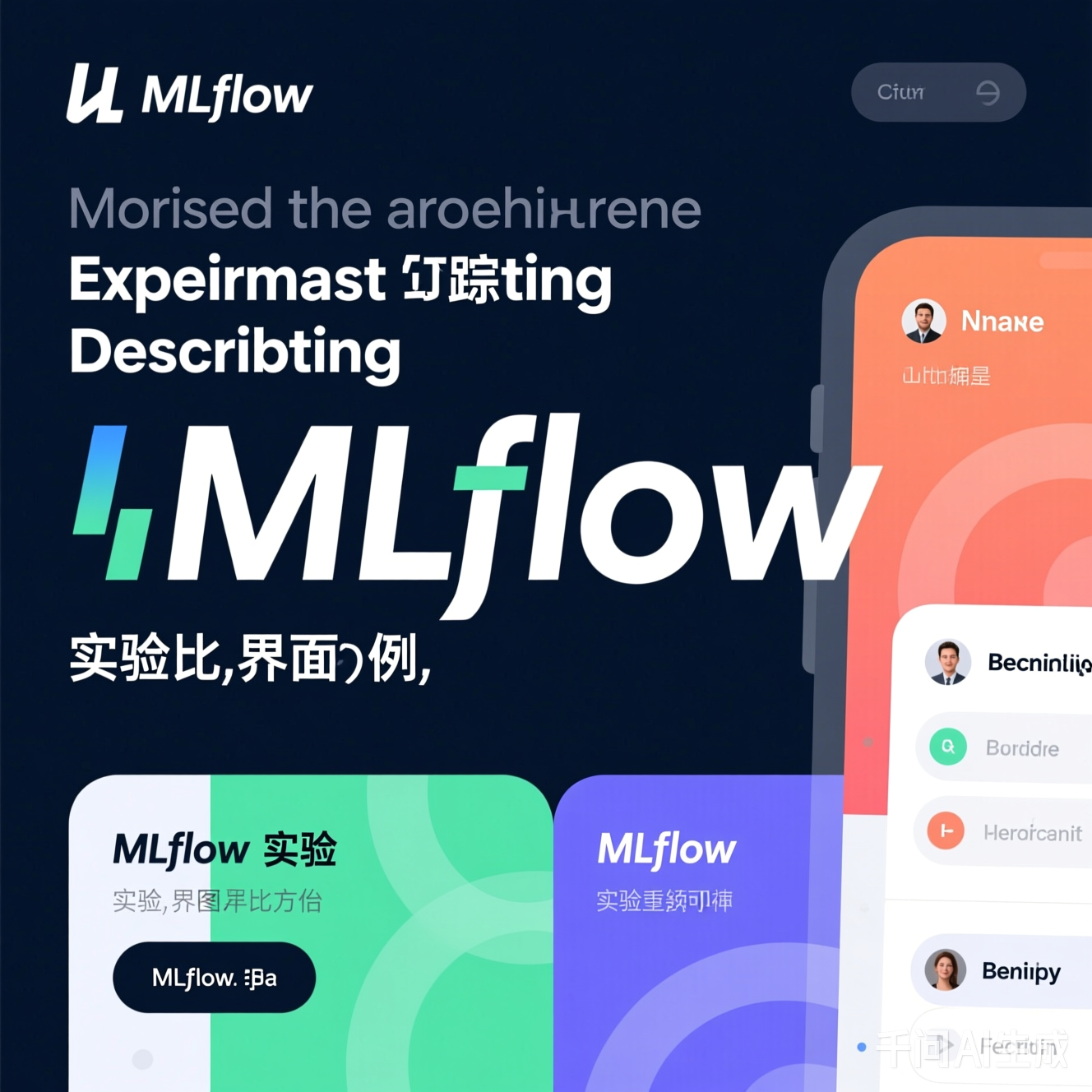 MLflow实验对比界面示例