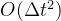 O(\\Delta t^2)