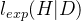 l_{exp}(H|D)
