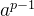 a^{p-1}