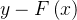 y-F\\left ( x \\right )