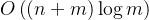 O\\left ( \\left ( n+m \\right )\\log m \\right )