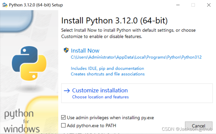 Python安装界面