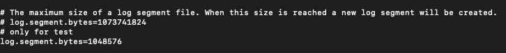 segmentsize