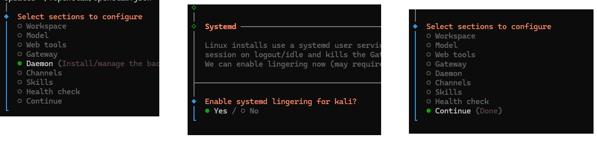 开启守护进程