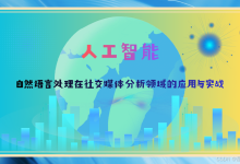 人工智能:自然语言处理在社交媒体分析领域的应用与实战-171主机测评