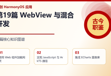 HarmonyOS APP<<古今职鉴定>>开源教程第19篇:WebView 与混合开发-171主机测评