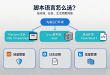 VBS、Bash、PowerShell三个脚本语言怎么选?不同场景选型指南-171主机测评