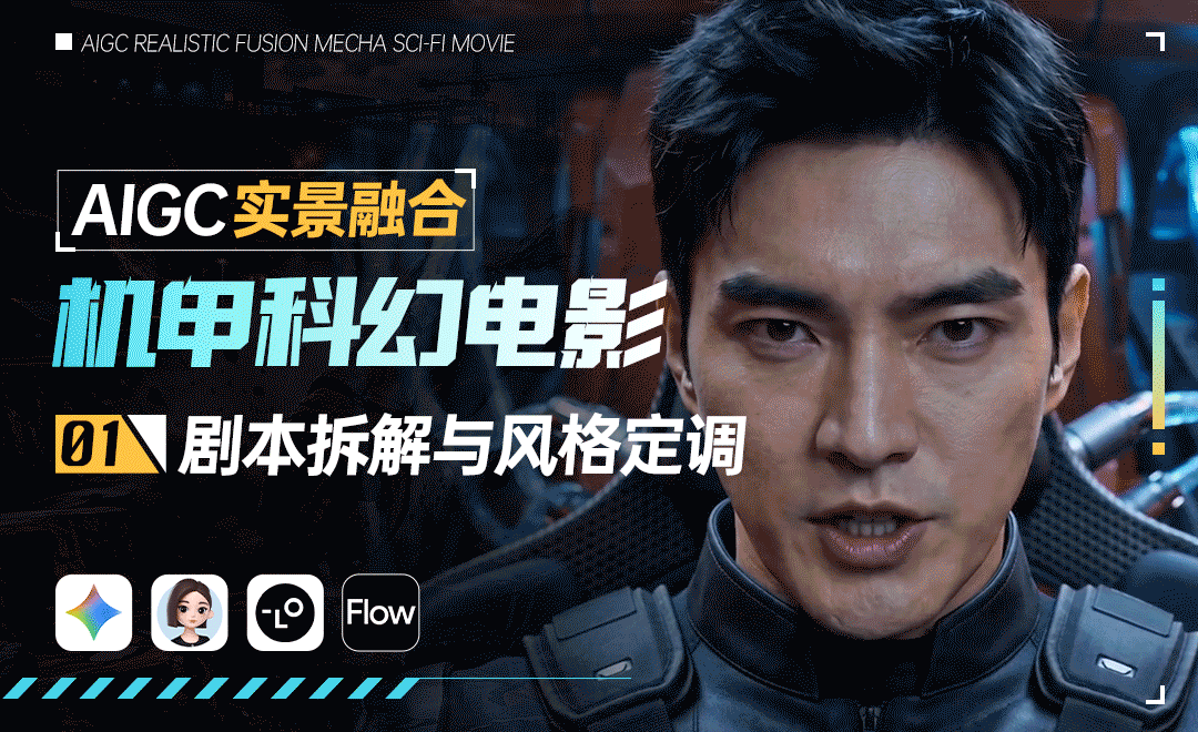 AIGC+实景融合机甲科幻电影.gif