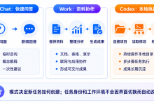 桌面版 Chat、Work 和 Codex 到底怎么选?一次讲清模式、任务与本地工作区-171主机测评