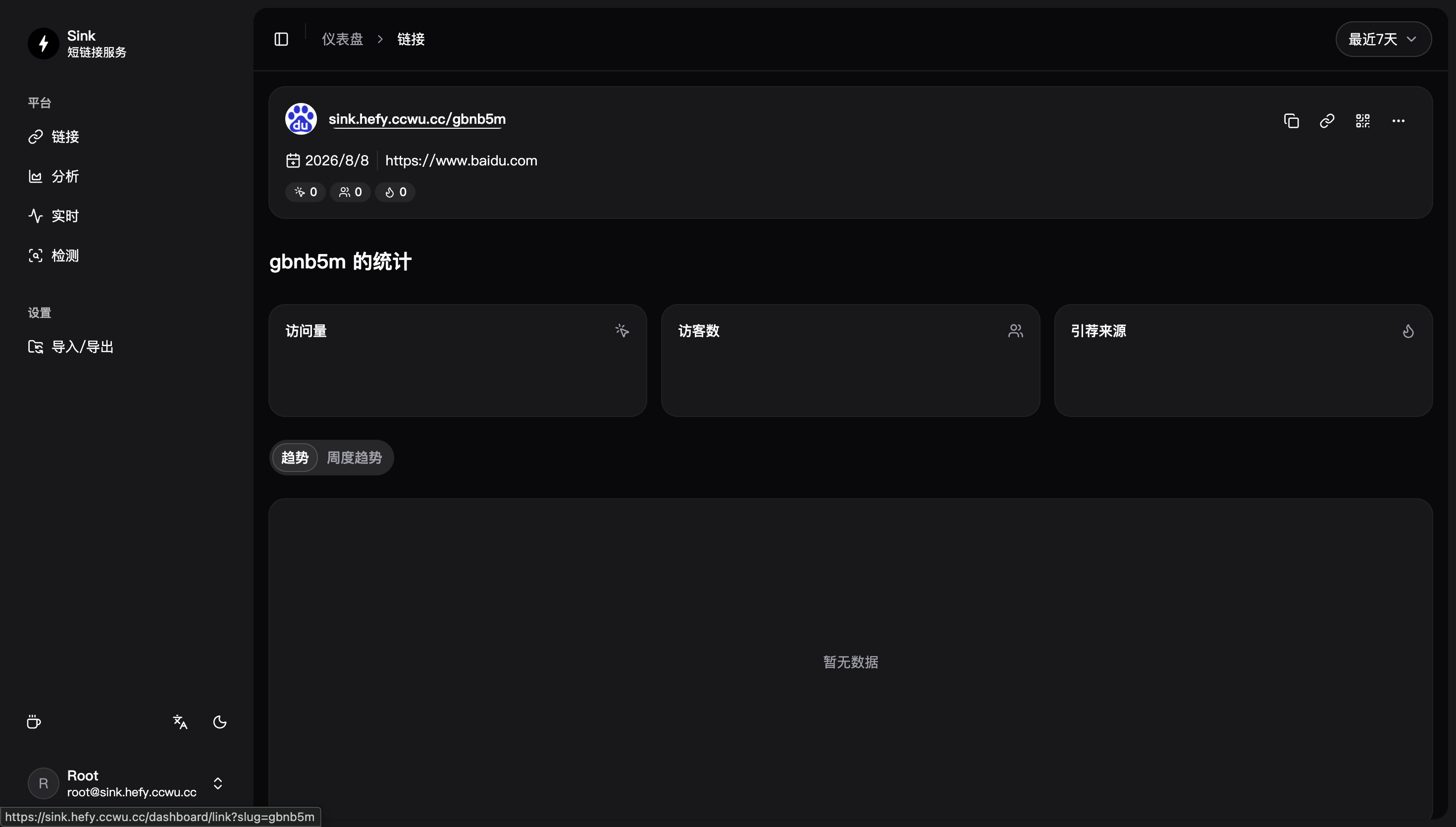 sink 短链效果