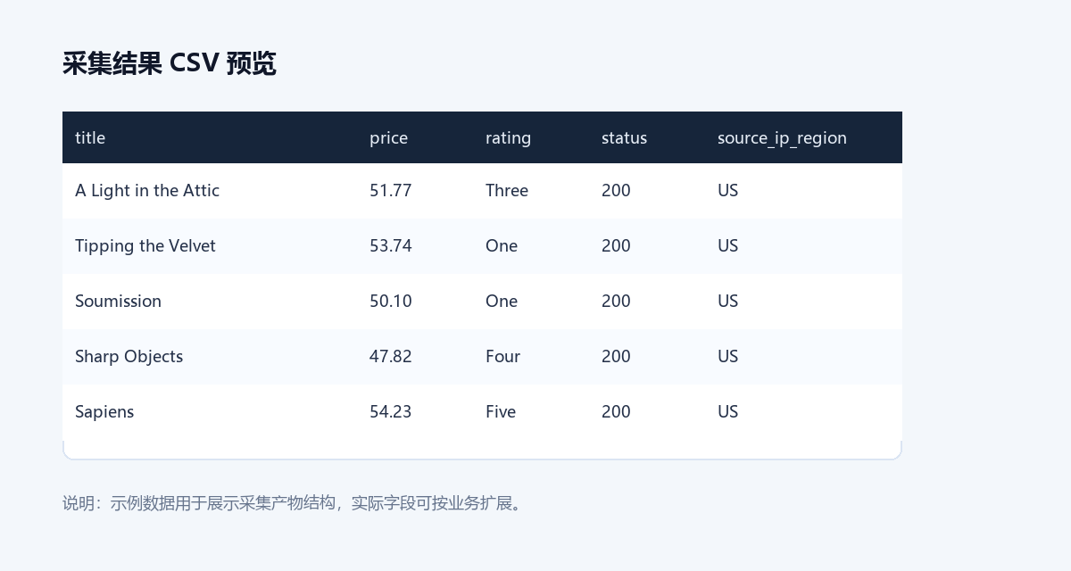 CSV 结果预览