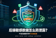 Node 后端实战 · 后端敏感数据怎么防泄露？PII 自动脱敏与审计日志实战-171主机测评