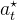 a^{\\star}_t