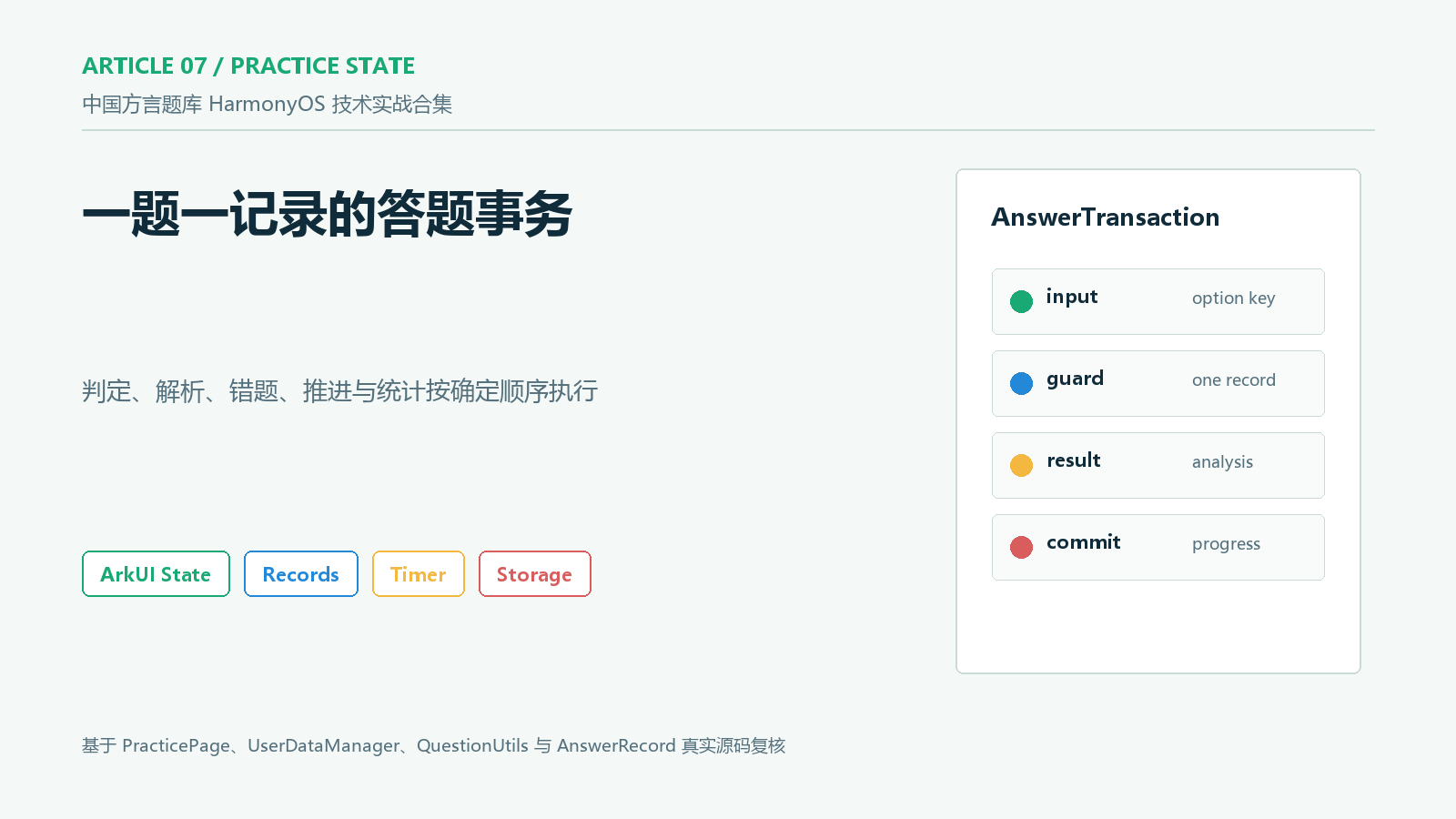 方言练习页的答题事务