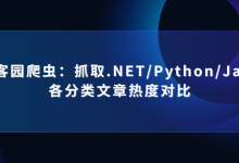 博客园爬虫:抓取.NET/Python/Java各分类文章热度对比-171主机测评