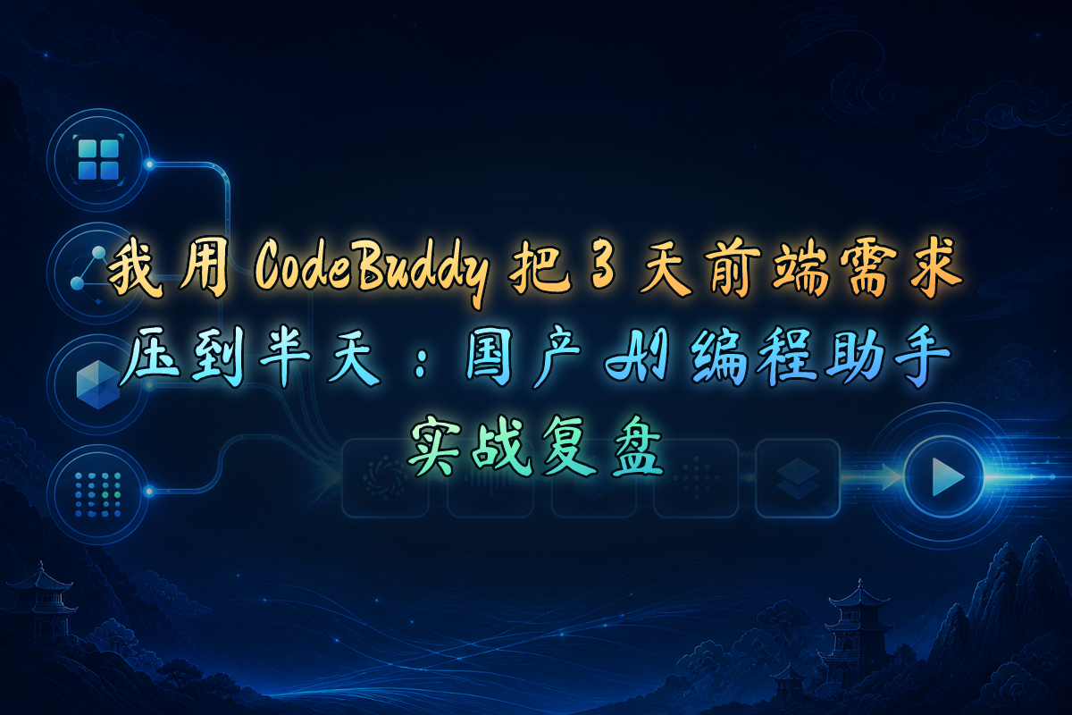 封面: CodeBuddy 实战复盘