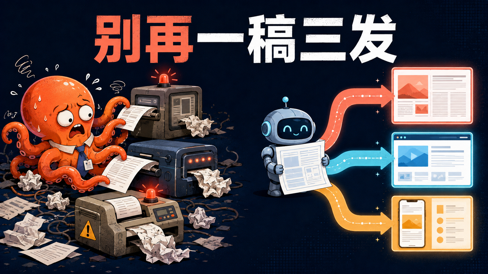 别再一稿三发