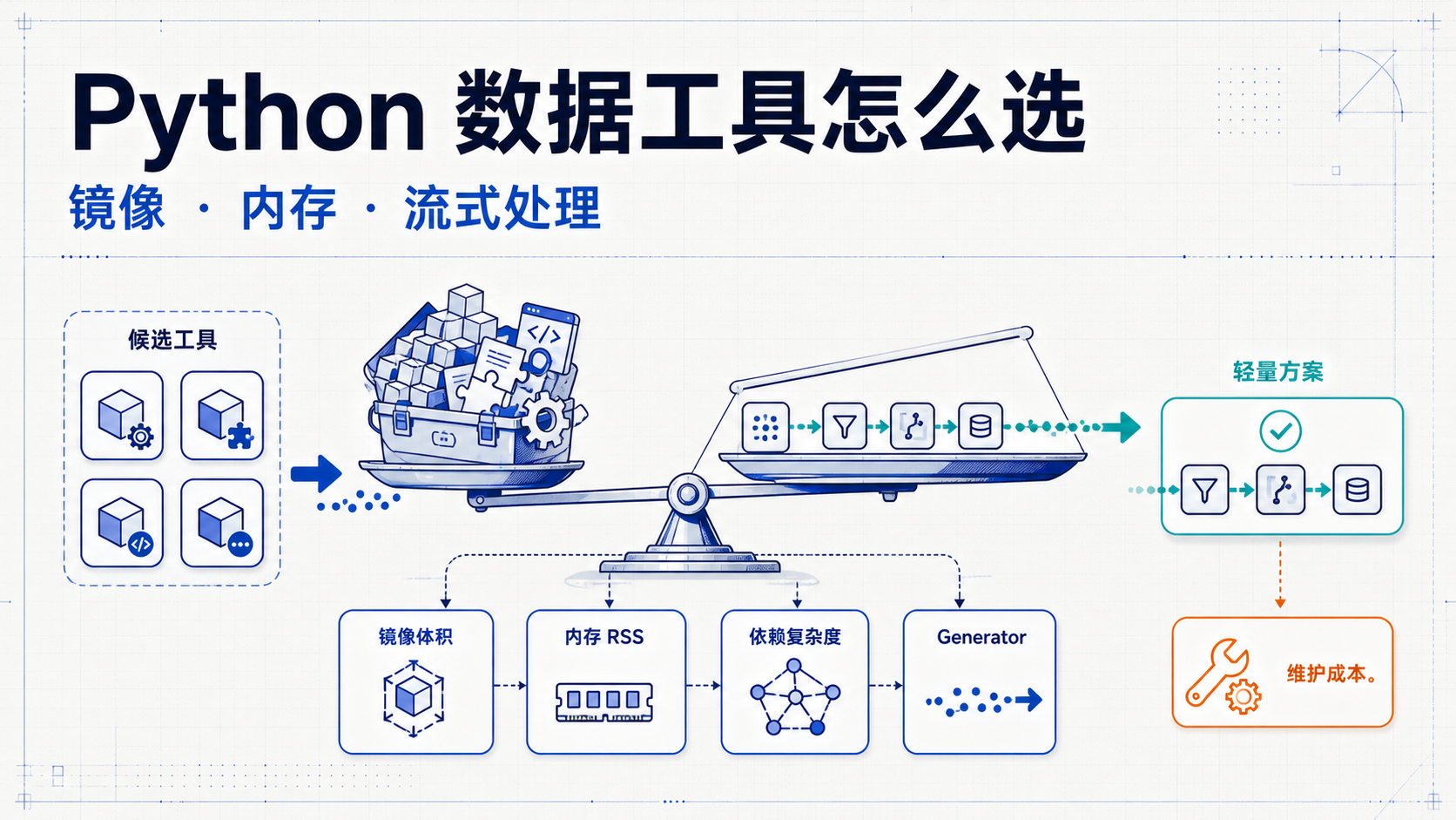 Python 数据工具选型信息图封面