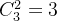 C_3^2=3