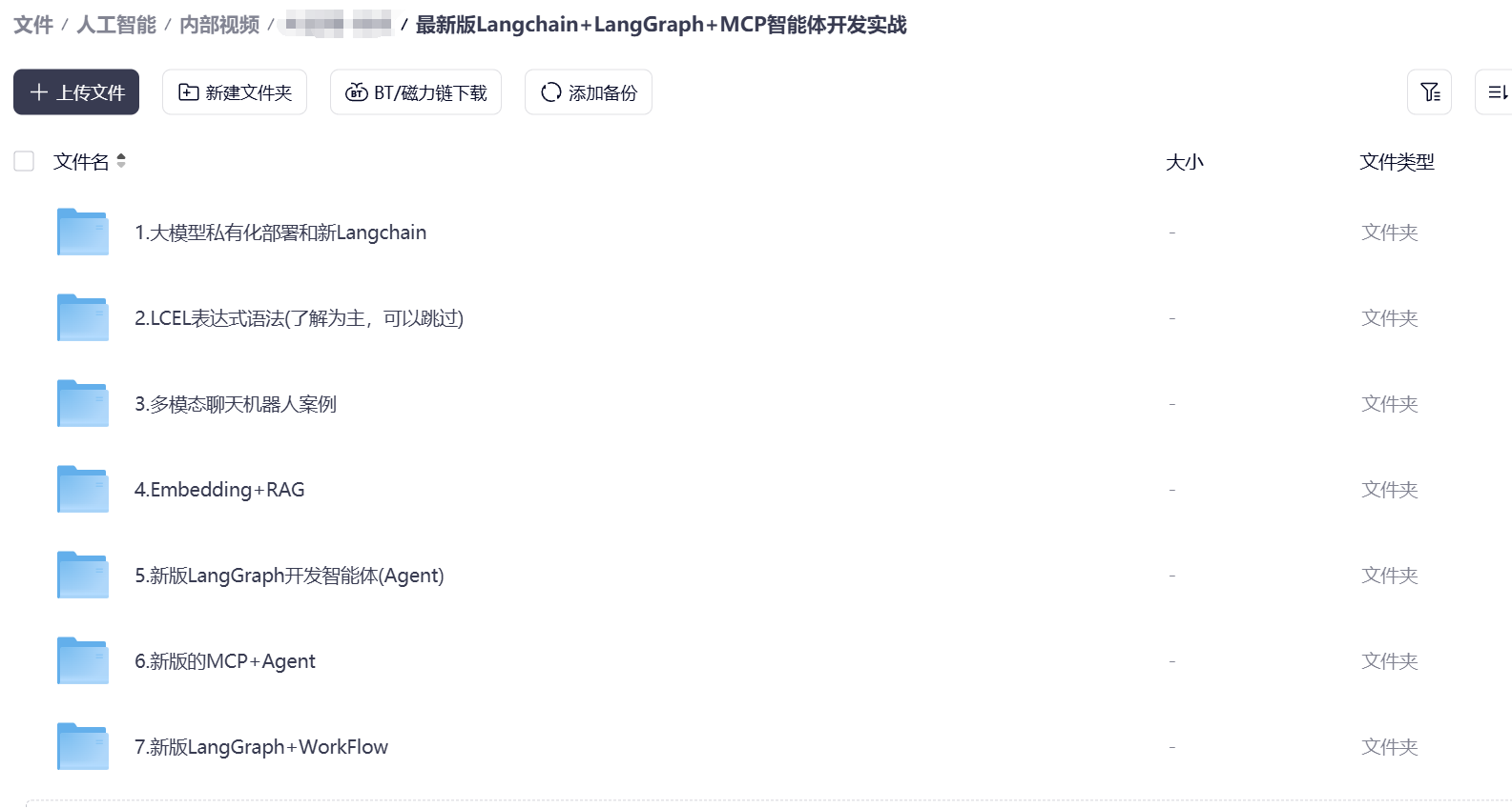课程总目录:7 个模块