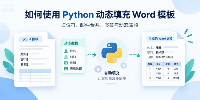 如何使用 Python 动态填充 Word 模板