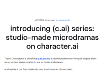 Character.AI杀入AI微短剧赛道:当AI角色开始演短剧,不只是聊天那么简单-171主机测评