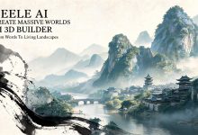 AI生成的山水场景一换地形LOD，亭台树木就悬空？先查这5处高度与贴地设置-171主机测评