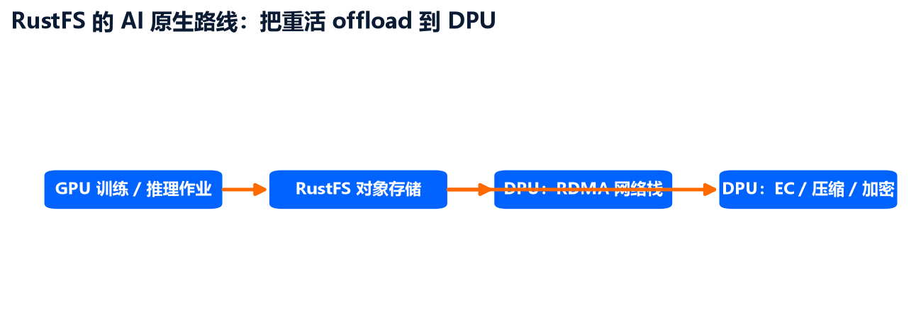 RustFS 的 AI 原生路线:把重活 offload 到 DPU