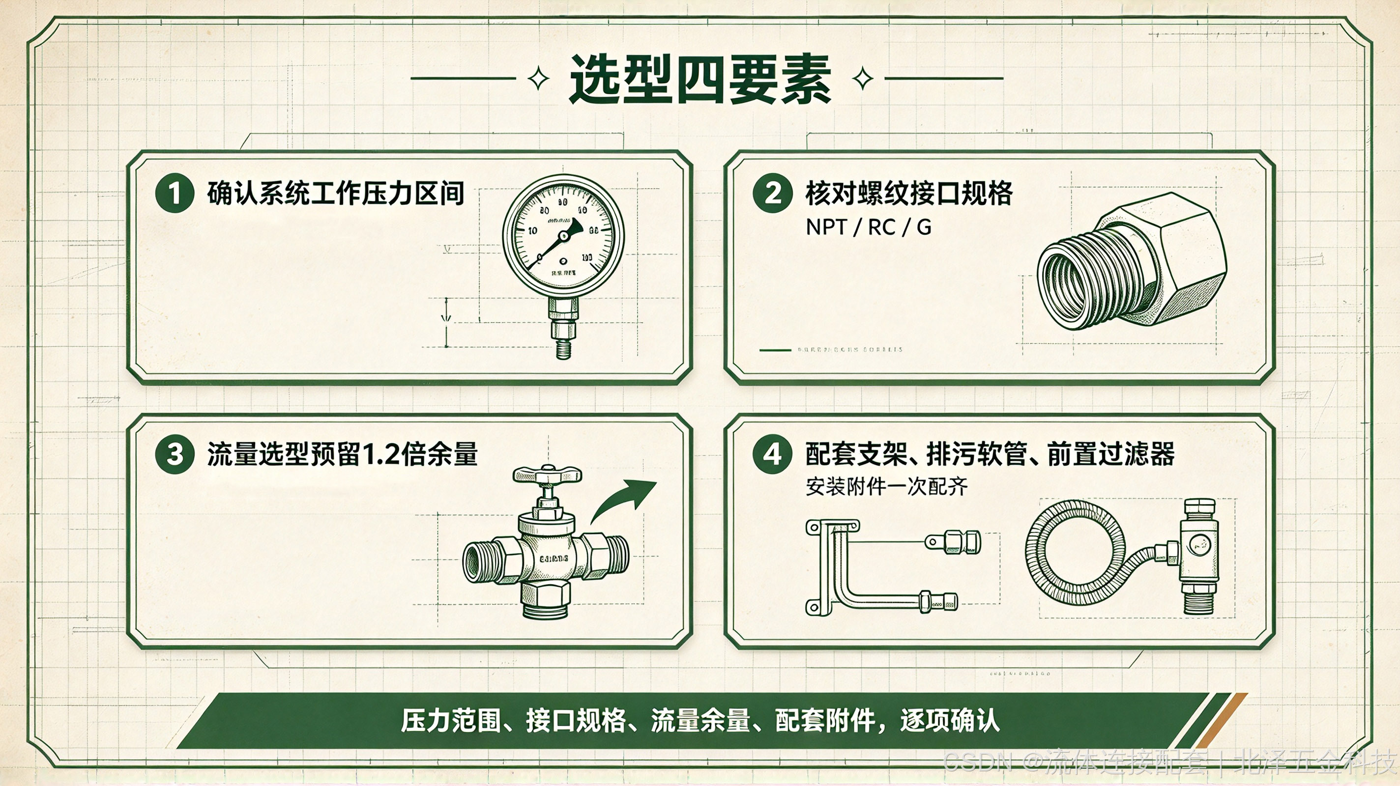 北泽五金-选型要素