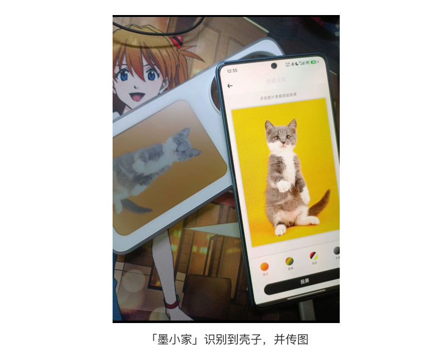 墨小家识别到壳子并传图