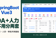 OA 和人力不用分两套:SpringBoot + Vue3 一体化系统,源码可二开-171主机测评